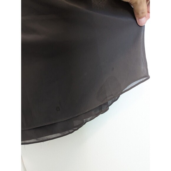 MONIQUE LHULLIER Dress Womens Size 10 Slate Gray Halter Strapless Ruched Maxi - Picture 12 of 12